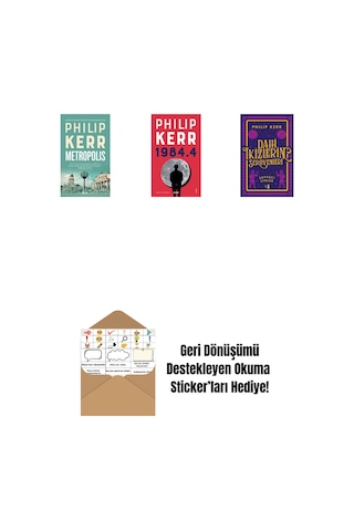 Metropolis + 1984.4 + Dahi İkizlerin Serüvenleri - Savaşçı Cinler + Okuma Sticker'ları