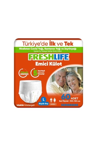 Freshlife Large Emici Külot 30 Lu 2 Paket 60 Adet L