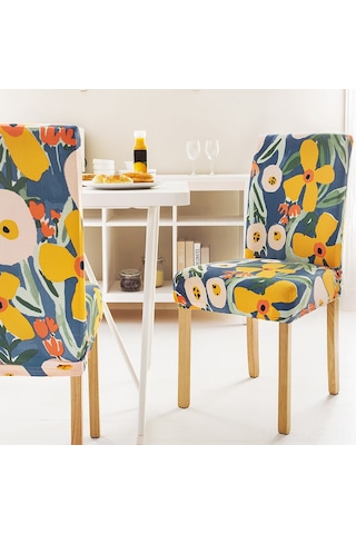 Geeroyoo Medyen Stili Baskılı Tam Kaplama Koltuk Kılıfı - Tüm Mevsimlere Uygun Elastik Poliester Ev Dekor Koruyucu Örtü DiğER