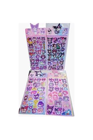 Kuromi Pırıltılı Stickers Seti 4 Lü Set Diğer