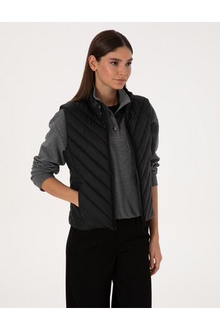 Pierre Cardin Kadın Siyah Mont Yelek 50314047-vr046 Siyah