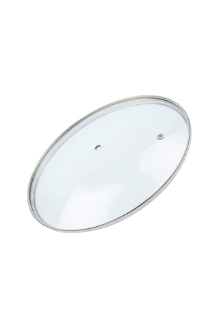 Tencere Tava Cam Buhar Delikli Kapak 30 CM ve Mor Tutma Tepe