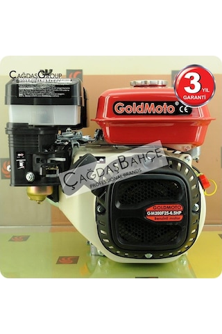 Goldmoto Gm200F20 Benzinli Motor 6.5 Hp Krank Mili Frezeli