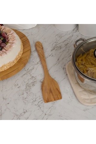 Tivoli Zeytin Ağacı Düz Spatula - Açık Kahverengi - 30 Cm Açık Kahverengi