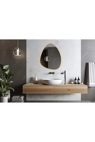 Flora Suen Ledli Banyo Lavabo Ledli Dokunmatik Ayna Cam