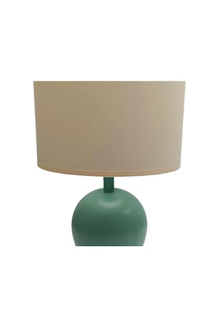 Minimal Polyester Abajur Turkuaz Gold