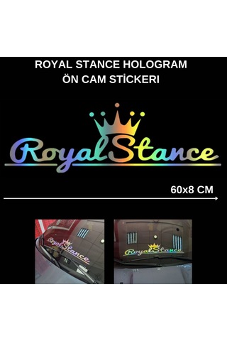 Royal Stance Hologram Ön Cam Sticker