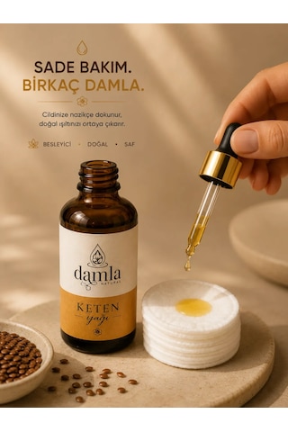 Biodamla Natural Keten Tohumu Yağı 50 Ml