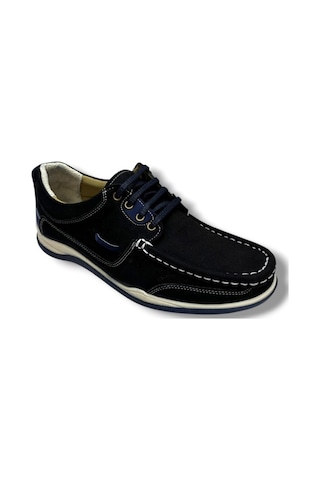 Master 1712-26 Hakiki Nubuk Deri Casual Erkek Ayakkabı Siyah Laci Siyah