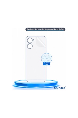 Schitec Realme 10s Uyumlu Arka Yüzey Hidrojel Koruyucu Film 58514772