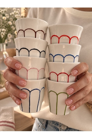 Color Line Double Espresso Fincanı Yeşil