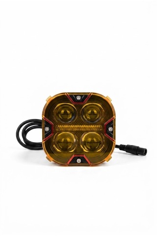 4 Led Angel Hardcap Kapaklı Motosiklet Sis Farı