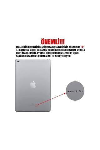 Apple Uyumlu iPad  Pro 12.9 Inç 2.Nesil A1670 A1671 Şeffaf Arka Silikon