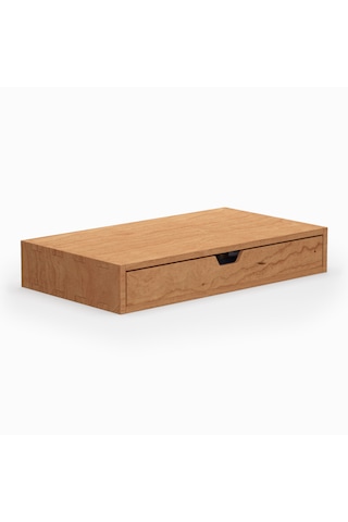 Desna Tek Katlı Tek Çekmeceli Dolap - Kiraz 34 Cm Uzunluk X 19 Cm Derinlik X 5.8 Cm Woodsaka Doğal Ahşap