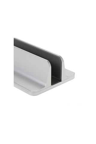 Vkemall Alüminyum Dikey Laptop Tutucu: Genişlik Ayarlanabilir 14-73mm , Soğutma Ve Masayı Düzenle, Evrensel Uyumlu, Gümüş Renk