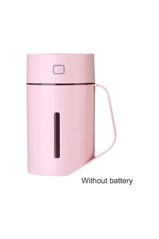 Skycity Usb Usb Ev Ve Ofis Nemlendirici, 420ml Büyük Kapasite, Led Işık, Toz Ve Hava Temizleyici, Pembe Pil Yok