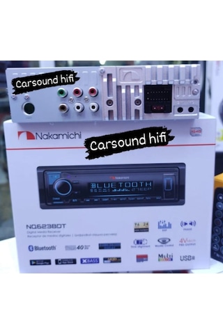 Nakamichi NQ623BDT DSP 3 Amfi Çıkışlı 7 Renk 40 Bant Ekolyzer BR USB SD