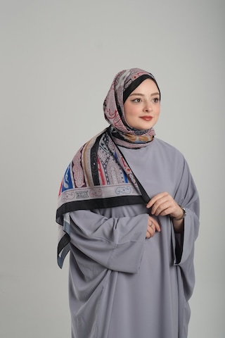 Giverny Taş Desenli Şal Kesik Elyaf Pamuksu Etnik Dijital Baskılı 202124 46 Taş