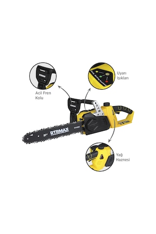 Rtrmax RTX1891B Şarjlı Ağaç Kesme Motoru - Akü Hariç