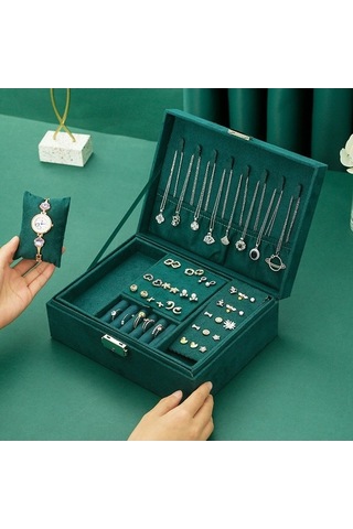 Tongxida Geniş Kapasiteli Pembe Küpe Sepeti Pembe