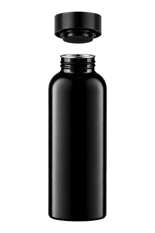Mamawata Black Paslanmaz Çelik Matara 500 Ml Ultra Hafif Sızdırmaz Suluk Siyah
