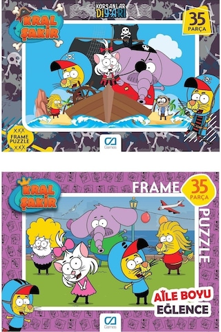 Kral Şakir 2'Li Frame Puzzle/Yapboz Set