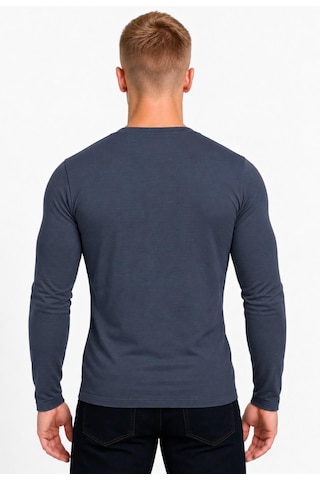 Axxel Erkek Füme Pamuklu Likralı Süprem Uzun Kollu T-shirt-d236