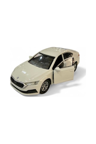Welly 1/36 Skoda Octavia Beyaz Çek Bırak