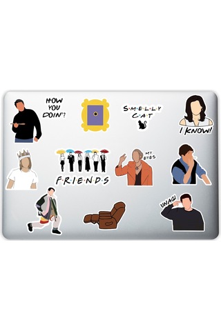 Friends Laptop Notebook Tablet Telefon Sticker Set 001