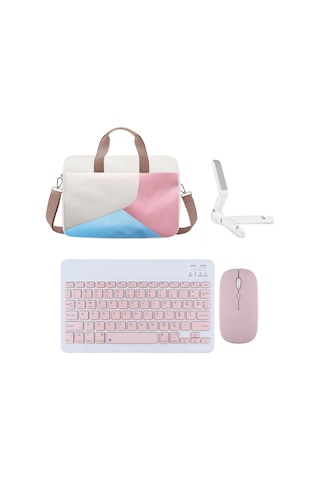 Xiaomi Redmi Pad Se 11'' Çanta+bt Klavye+mouse+stand Pembe Al4233