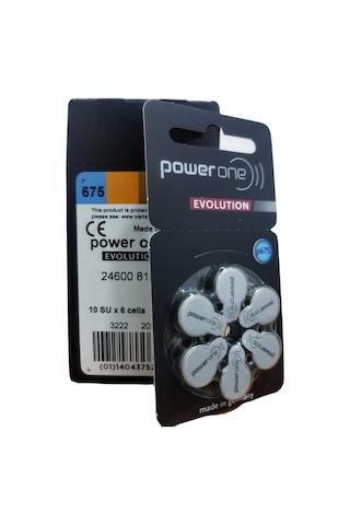 Powerone Evolutıon 675 Numara Işitme Cihazı Pili 5 Paket 30 Adet