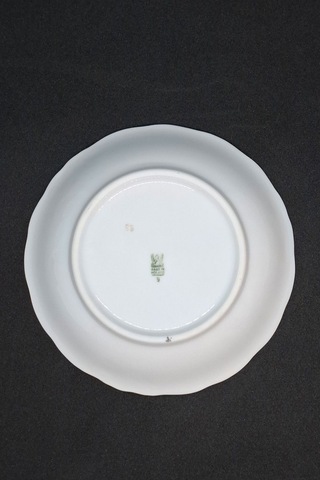 Hawel Polonya Antika Porselen Çerezlik Tabak 13 Cm Bej