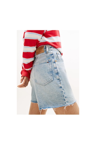 Tommy Hilfiger Kadın Mom Şort-16314 Açık Mavi