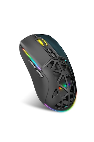 Nexus Air Pro Kablosuz 24.000 Dpi Pixart Pmw3311 Sensör Makro Yazılımlı & Değiştirilebilir Kapaklı Rgb Kablosuz Gaming Mouse - Siyah 2.4 Ghz Kablosuz + Bt5.1 + Type-c İle Kullanım Desteği