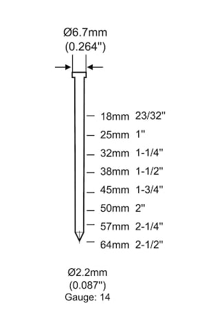 Uno ST64 Ağır Tip Çivi Tabancası 18-64mm