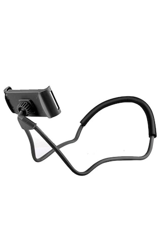 Hpytech Boyuna Da Asılabilen Esnek Telefon Tutucu Çok Fonksiyonlu Telefon Standı Siyah