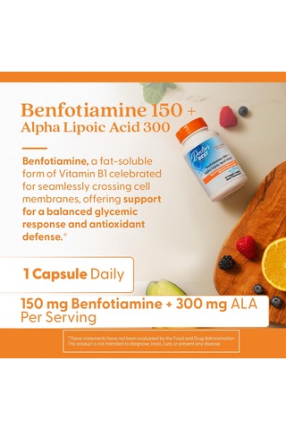 Doctor's Best Benfotiamine 150 Plus 300 Alfolipolic Acid With Benfopure 60 Veggie Kapsül Usa Menşeii Dmmedicineden Orijinal