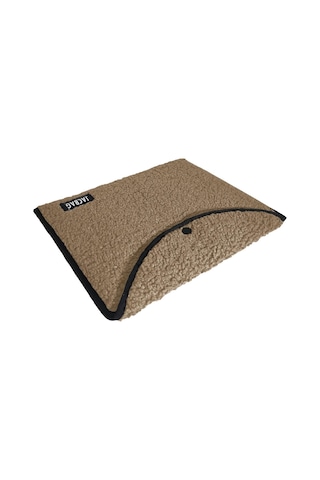 Jacbag Teddy Peluş Bej Çıtçıtlı Kadın Dosya Çanta Kitap Defter Tablet Notebook