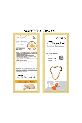 Chavin Kehribar Kolye Kız Erkek Çocuk Bebek Diş Kolyesi Ep27