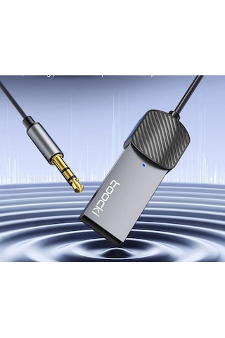 Toocki Aux Bluetooth Mikrofonlu 3.5mm 5.0 Verici Araç Kiti