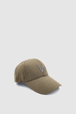 Wuclo W Nakışlı Ayarlanabilir Unisex Spor, Günlük Ve Outdoor Şapka / Kep Haki