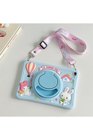 Samsung Galaxy Uyumlu Tab A8 10.5 Sm-x200 2021 Kılıf Cute Dolls Standlı Eğlenceli 3d Karekterli Çocuk Kılıfı Kılıf