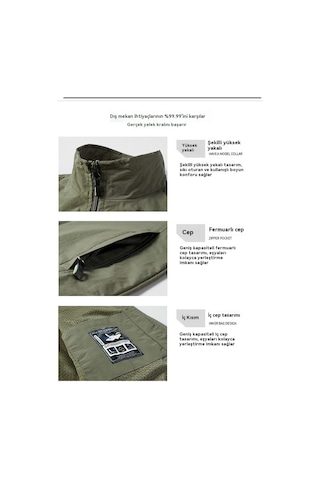 Yeni Stil Spor Tüm Maç Erkek Yeleği Siyah