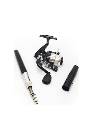 Valkyrie 1 Metre Teleskopik 5.1.1 Mini Cep Olta Seti Kalem Spin Kamış Olta