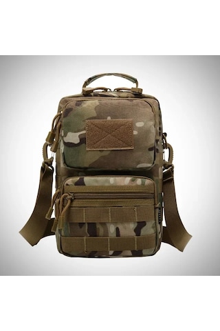Açık Yürüyüş Tek Omuz Sırt Çantası Kamuflaj Ordu Su Geçirmez