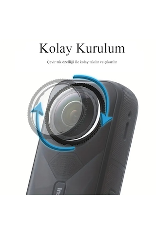 Teknoroket Insta360 X5 Lens Guard - Profesyonel Lens Koruma