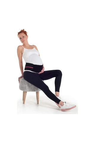 Owli Bamboo Premium Hamile Destek Kemeri 2'Si 1 Arada Siyah