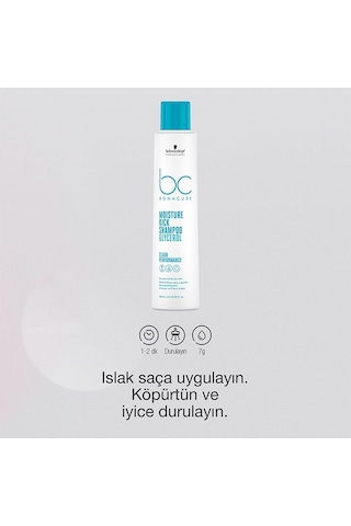 Bc Bonacure Moisture Kick Kuru Ve Susuz Saçlara Kadar Saçı Arındırıp Nemlendirici Şampuan 250ml/