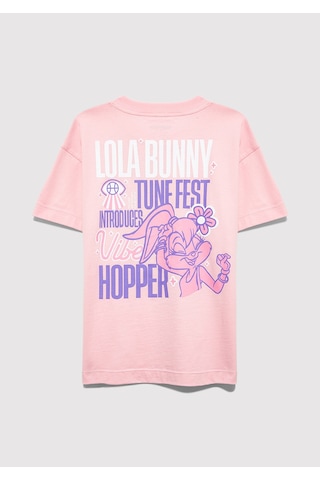 Mavi - Lola Bunny Baskılı Pembe Tişört 7610415-71007 Pembe
