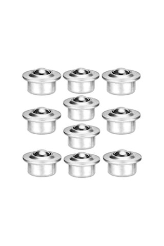 Tenfowee 10 Adet Cy-15h 5/8 İnç Bilyeli Taşıma Ünitesi, Çelik Flanşlı Yüksek Kapasiteli Konveyör Rulolu